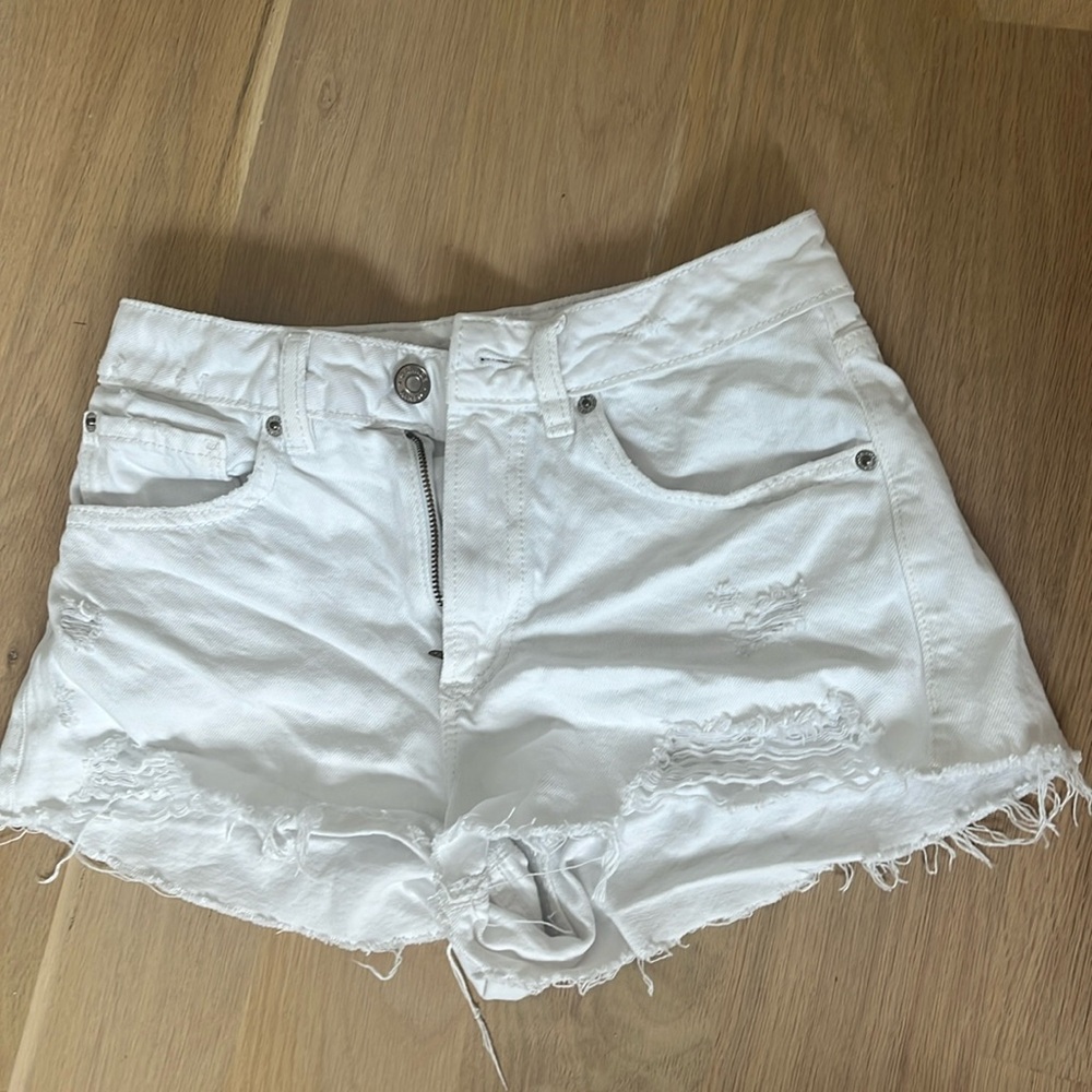 White Garage jean shorts
